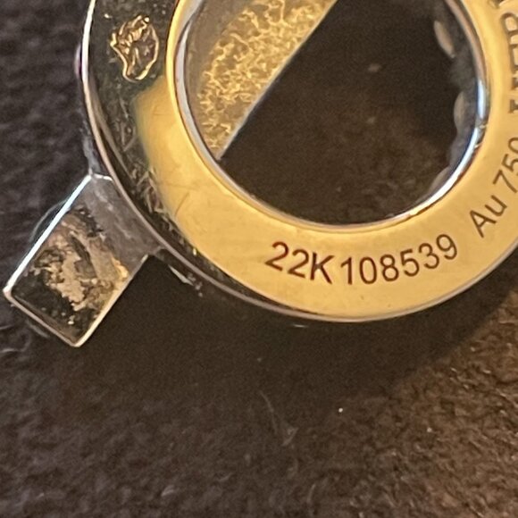 Hermès Sterling Silver & Diamond Toggle Necklace